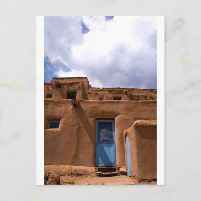 Southwest New Mexico Adobe House Village Postcard (Front)