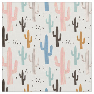 Southwest Pastel Colors Cactus Fabric