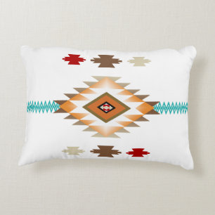 Southwest Pattern 2b - change color Accent Pillow