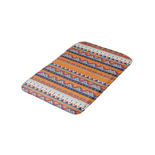 Southwest Pattern Boho Rustic Bath Mat