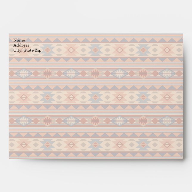 Southwest Pattern Design Tan Envelope (Front)