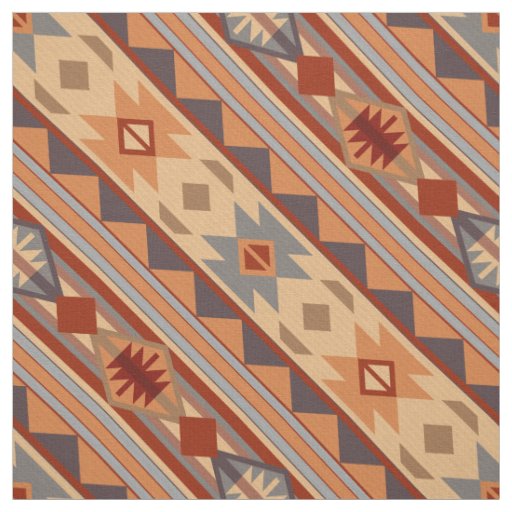 Southwest Pattern Design Tan Fabric