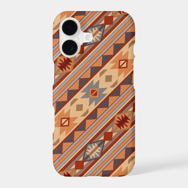 Southwest Pattern Design Tan Iphone Case (Back)