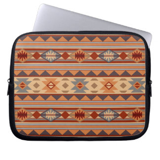 Southwest Pattern Design Tan Laptop Sleeve