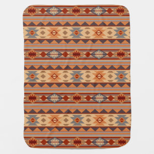 Southwest Pattern Design Tan Swaddle Blanket
