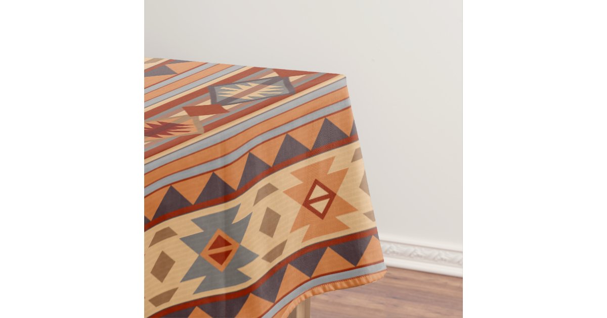 Southwest Pattern Design Tan Tablecloth Zazzle