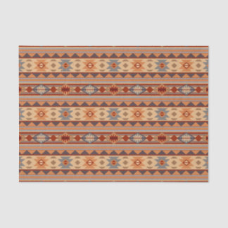 Southwest Pattern Design Tan Tissue Paper
