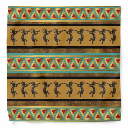 Southwest Pattern Kokopelli Bandana