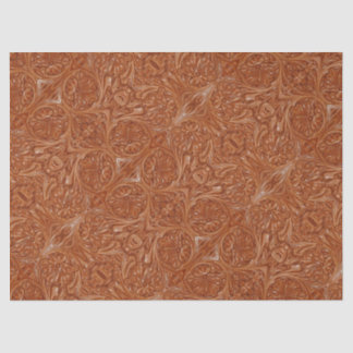 southwest pattern western country leather tissue paper