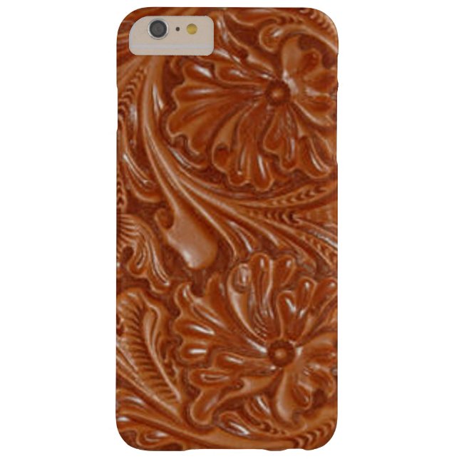 southwest pattern western country tooled leather Case-Mate iPhone case (Back)