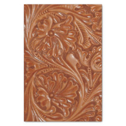 southwest pattern western country tooled leather tissue paper