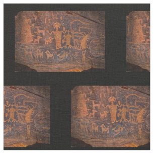 Southwest Petroglyph Cotton Fabric