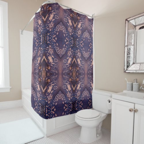 Southwest Petroglyph Native Tribal Pattern Shower Curtain