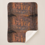 Southwest Petroglyph Sherpa Blanket