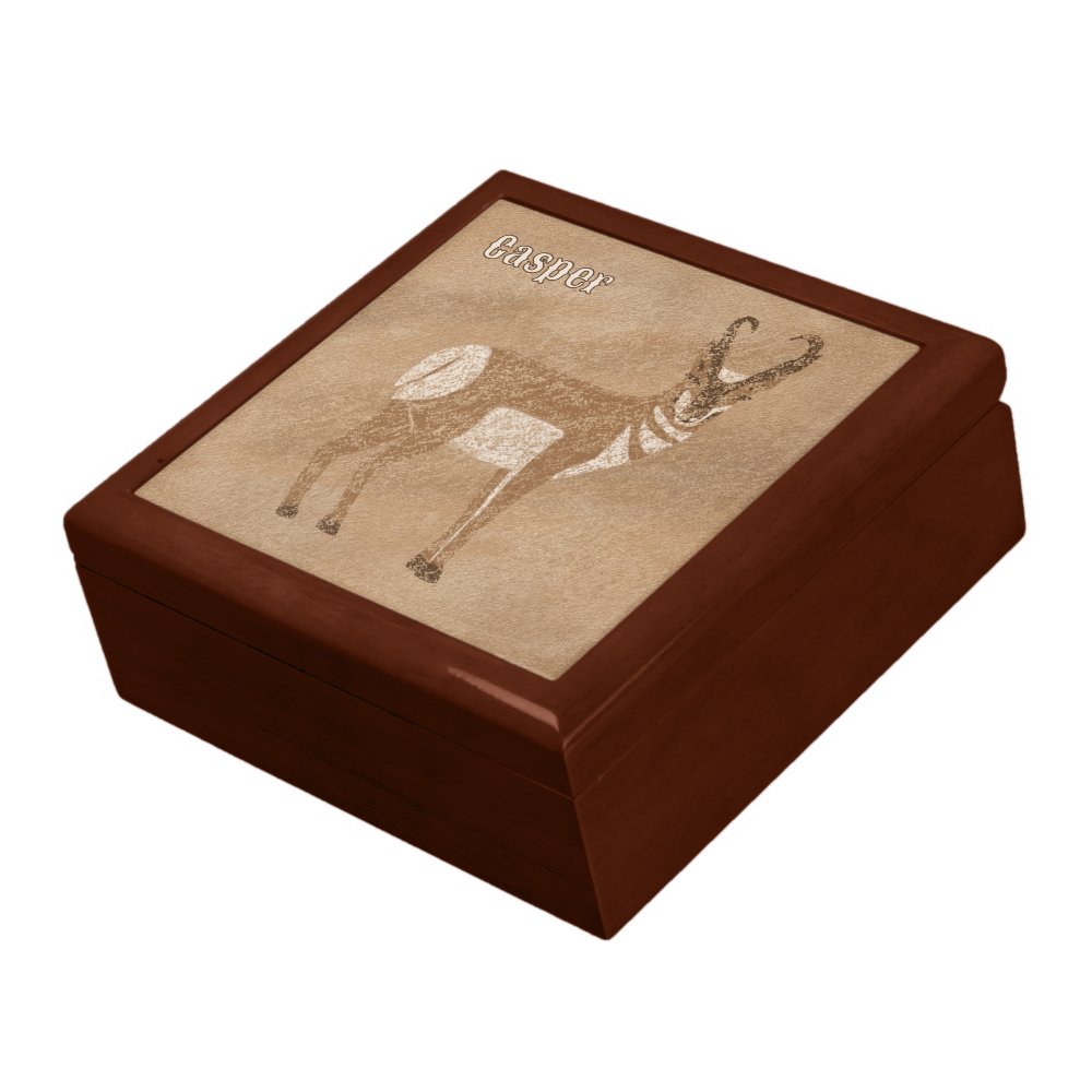 Southwest Pronghorn Antelope Custom Keepsake Box