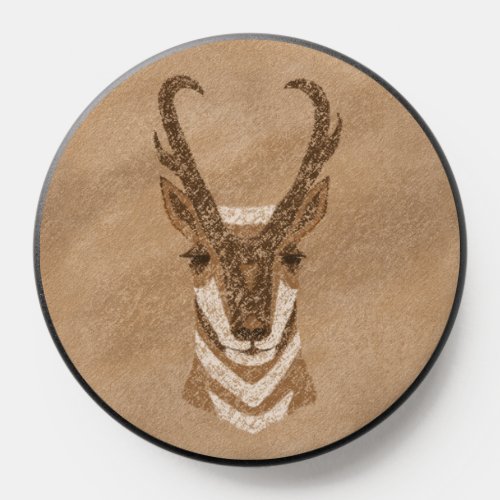 Southwest Pronghorn Antelope Head PopSocket