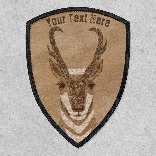 Southwest Pronghorn Antelope Personalized Patch
