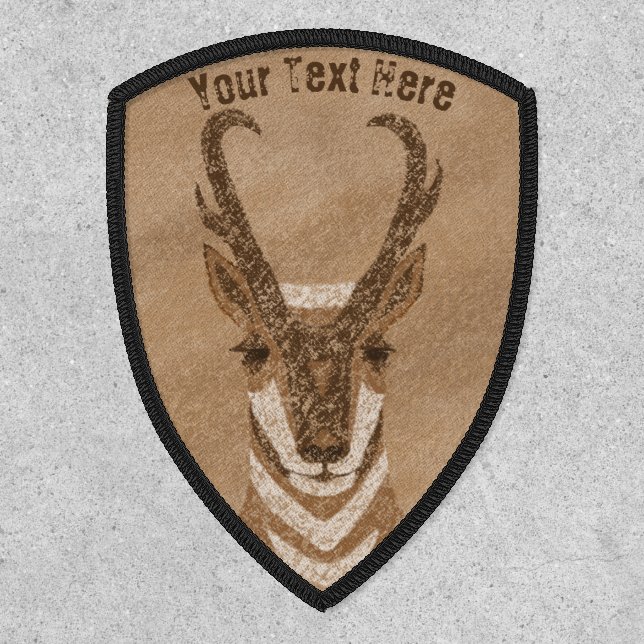 Southwest Pronghorn Antelope Personalized Patch (Front)