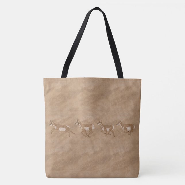 Southwest Pronghorn Antelope Tote Bag (Front)