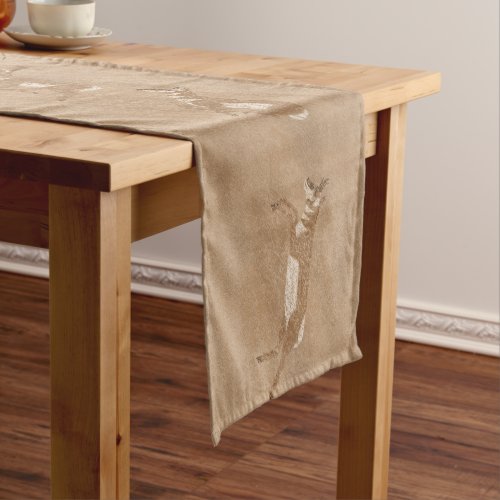 Southwest Pronghorn Antelopes Short Table Runner