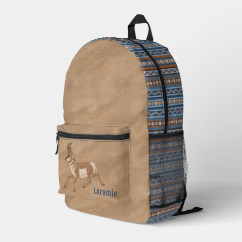 Southwest Pronghorns Geometric Print Personalized Printed Backpack