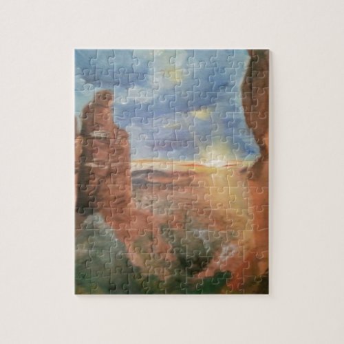 Southwest Red Rock Sunset Jigsaw Puzzle