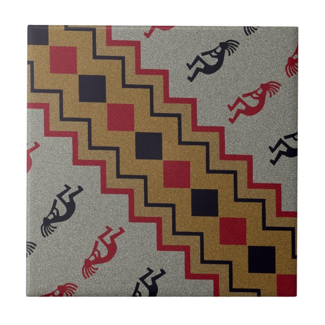 Southwest Retro Ceramic Tile (Front)