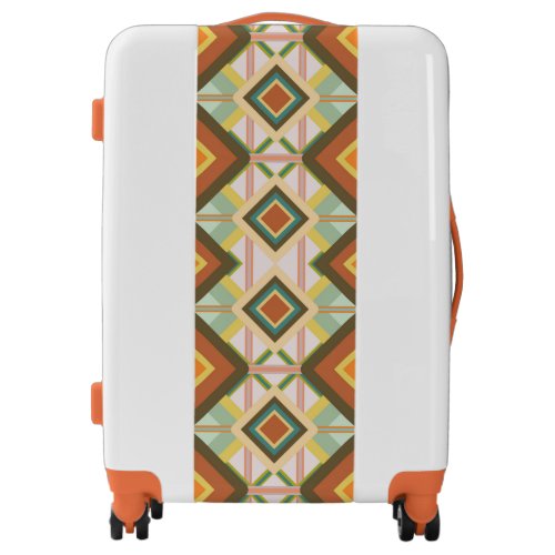 Southwest Retro Pop Art Diamonds Pattern Luggage