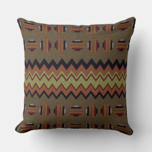 Southwest Retro Throw Pillow