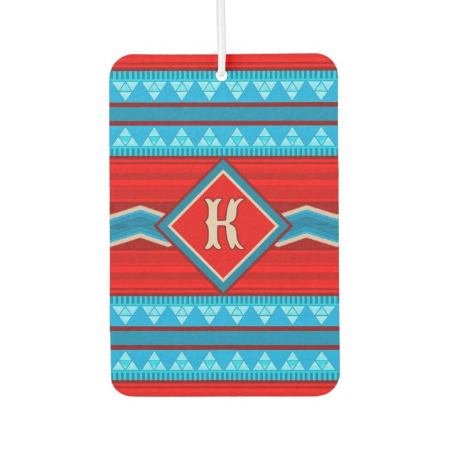 Southwest River Canyon Personalized Red Turquoise Air Freshener (Front)