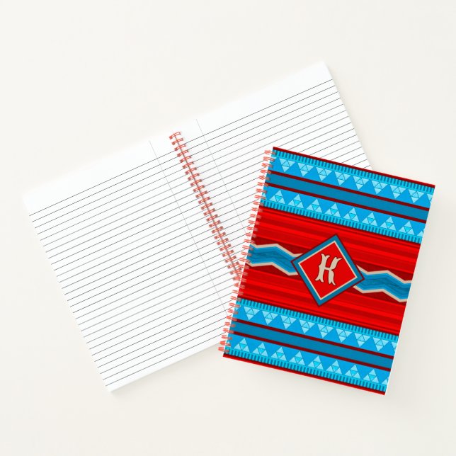Southwest River Canyon Red Turquoise Personalized Notebook (Inside)