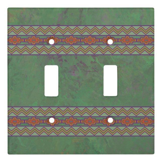 Southwest Roadrunner Sagebrush Green Light Switch Cover (Front)