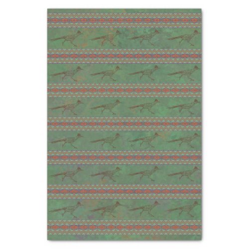 Southwest Roadrunner Sagebrush Green Tissue Paper