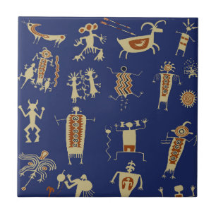 Southwest Rock Art Shaman Tile