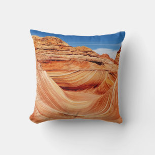 Southwest Rock Formation The Wave arizona Photo Throw Pillow