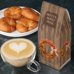 Southwest Rustic Chile Pepper Wreath Personalized  Roasted Coffee