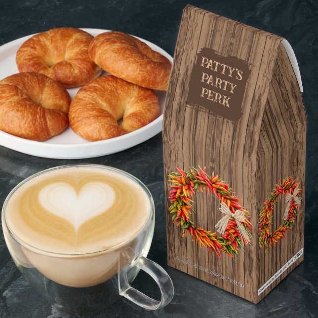 Southwest Rustic Chile Pepper Wreath Personalized  Roasted Coffee (Breakfast)