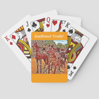 Southwest Rustic Cowboy Playing Cards