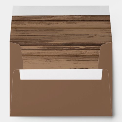 Southwest Rustic Weathered Wood  Envelope