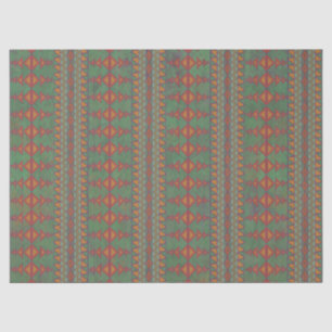 Southwest Sagebrush Green Geometric Design Tissue Paper