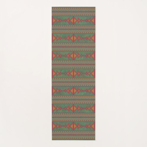 Southwest Sagebrush Green Geometric Design Yoga Ma Yoga Mat