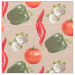 Southwest Salsa - Peppers Chilies Tomato Garlic Fabric