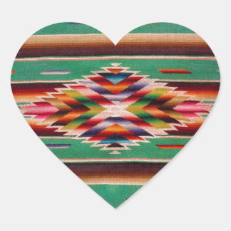 Southwest Saltillo Heart Sticker