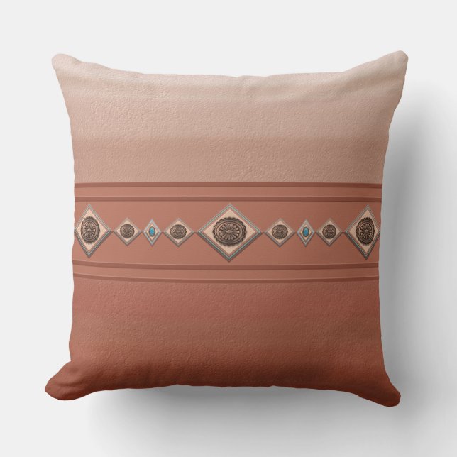 Southwest Sandstone Canyon Throw Pillow (Front)