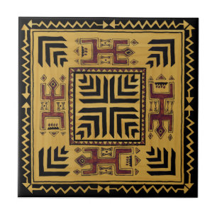 Southwest Shaman Ritual Ceramic Tile