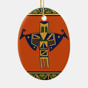 Southwest Shaman Spirit Ceramic Ornament