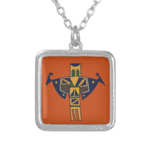 Southwest Shaman Spirit Silver Plated Necklace