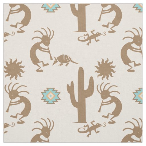 Southwest Soft Pastels Peach Fabric