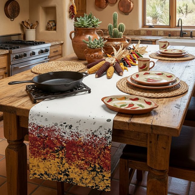 Southwest splatter long table runner (Creator Uploaded)