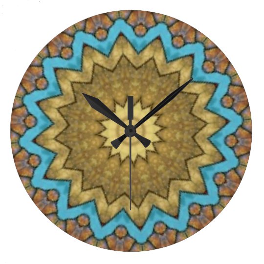 Southwest Stone Kaleidoscope Wall Clock | Zazzle.com